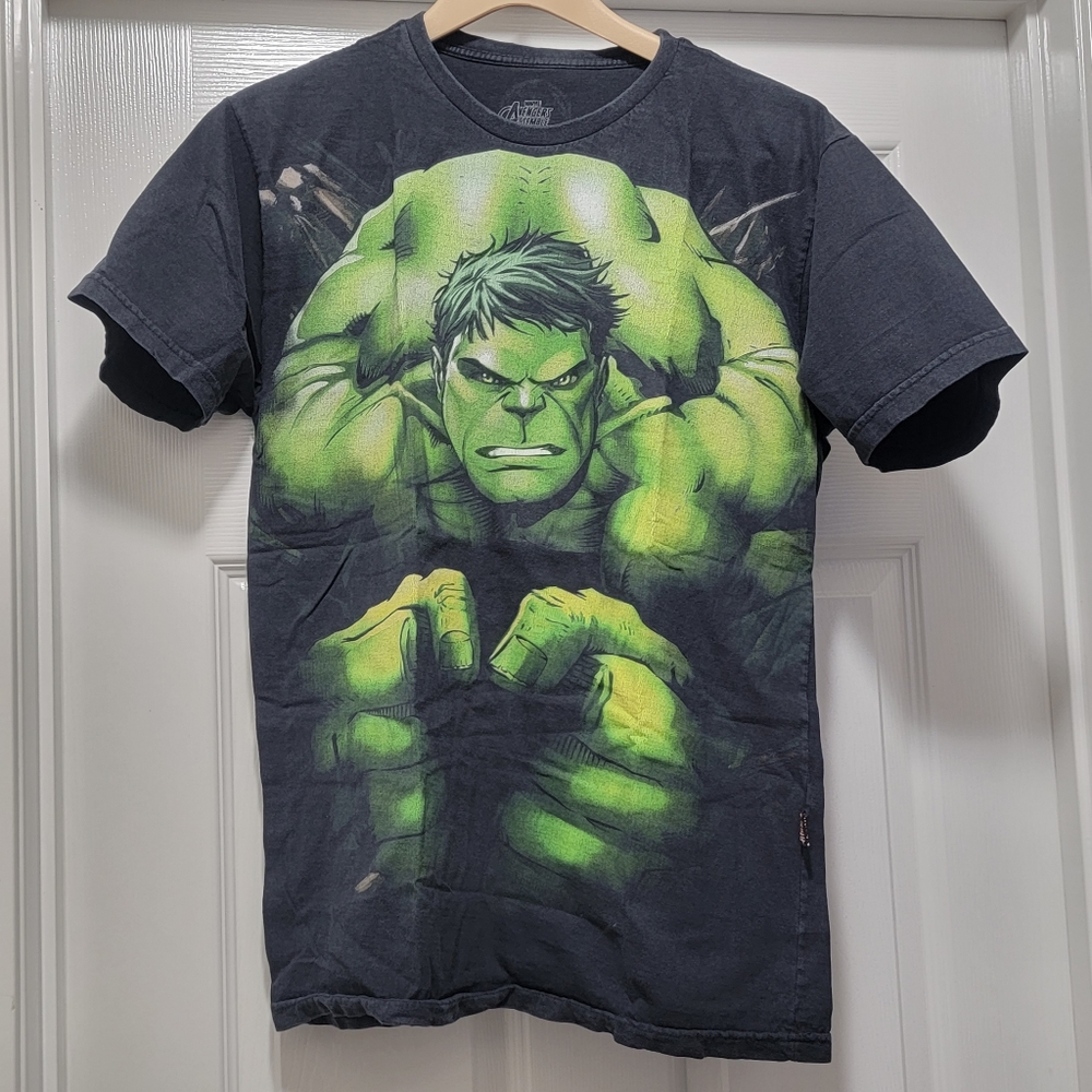 Vintage 00s The Incredible Hulk Marvel Movie Promo Black T-Shirt Men's Sz S Rare